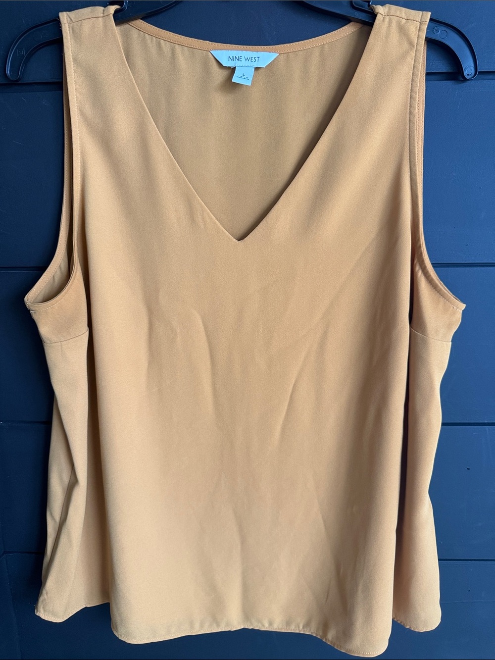 Nine West Blouse L Gold